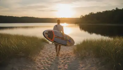 SUP Board Tragegurt: Leicht zum Wasser